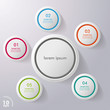 Colorful Six Infographic Circles