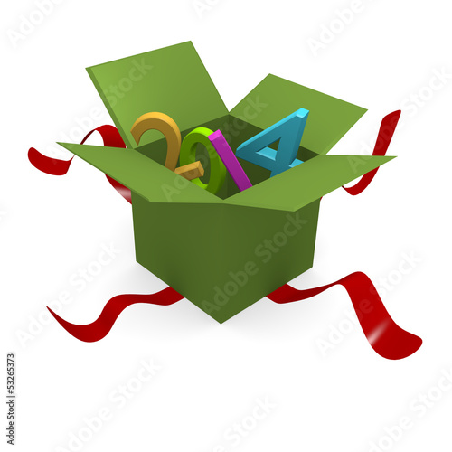 Photo: Green gift box Green gift box