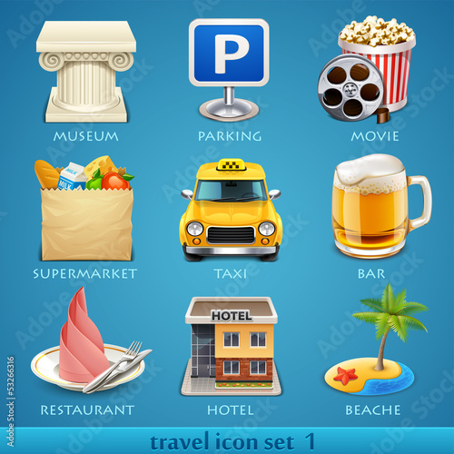 Vector: Travel icon set-1 Travel icon set-1