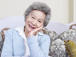 portrait of a smiling senior asian woman