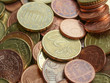 Photo: Euro coins background Euro coins background
