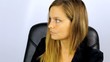 Angry businesswoman yelling on the phone