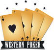 Vector: Western poker Western poker