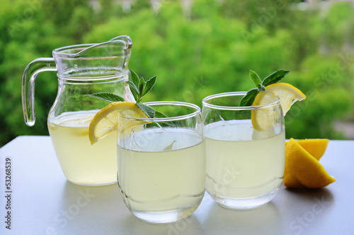 Photo: Cold summer refreshment with lemon Cold summer refreshment with lemon