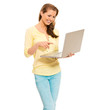Photo: Frau mit Laptop Frau mit Laptop