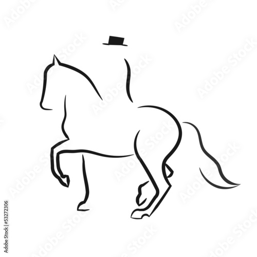 Vector: Spanische Dressur Spanische Dressur