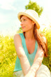 relaxing sunset summer girl