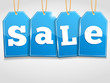 Vetor: Blue Sale Tags Blue Sale Tags
