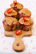 Wholewheat strawberry muffins