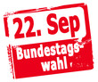 22. September Bundestagswahl