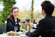 Photo: Businesspeople having lunch in restaurant Businesspeople having lunch in restaurant