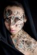 woman with unusual make up