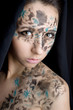 woman with unusual make up