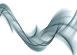 Abstract gentle blue waves on white background