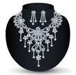 illustration of a necklace with her wedding