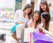 Happy shopping women