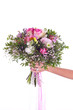 bouquet in hand