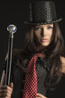Foto: portrait of female cabaret performer portrait of female cabaret performer