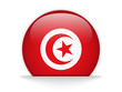 Tunisia Flag Glossy Button