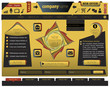 Yellow website template with a special look