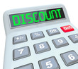 Ilustração: Discount Word Calculator Special Savings Clearance Sale Discount Word Calculator Special Savings Clearance Sale