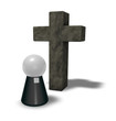 pastor and christian cross