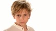 portrait of a blond child