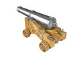 Old cannon. 3D isolated