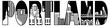 Portland City Skyline Text Outline Illustration