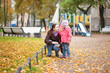 Mother and daughter together at the playground