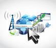 Illustration: ecommerce technology internet concept ecommerce technology internet concept