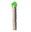 Illustration: money house from coins money house from coins