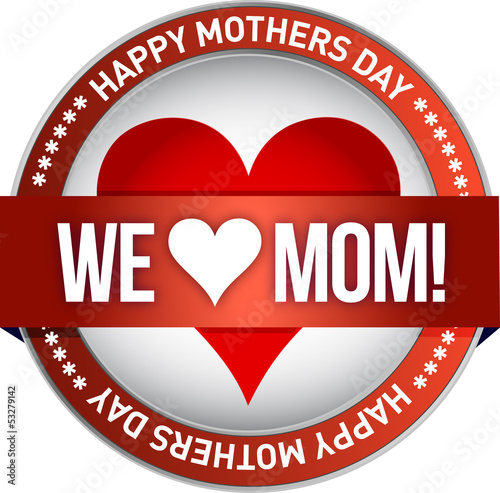Illustration: Happy mother s day rubber stamp seal illustration Happy mother s day rubber stamp seal illustration