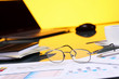 Business papers on the work place