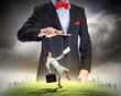 Photo: Businessman puppeteer Businessman puppeteer