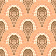 Geometric pattern in art deco style in soft colors