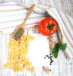 Recipe card with ingredients