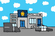 Cartoon Police Station