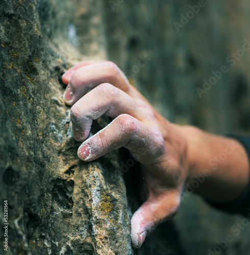 Photo: Climber hand Climber hand