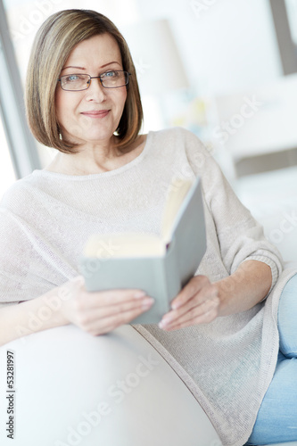 Photo: Woman reading Woman reading