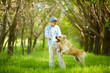 Photo: Playing with dog Playing with dog