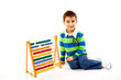 Small Boy With Abacus