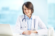 Physician at workplace