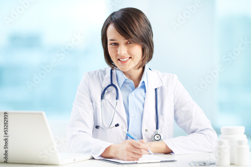 Photo: Physician at workplace Physician at workplace