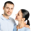 Photo: Portrait of young smiling attractive couple Portrait of young smiling attractive couple