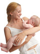 Mother with baby