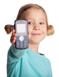 Photo: Child with phone Child with phone