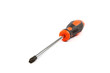 Modern screwdriver isolated on a white background.