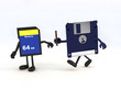 relay between floppy disk and memory stick