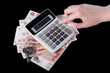 money in hand
